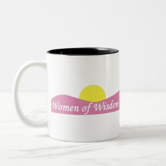 WOW! Vrouwen van de Logo van Wisdom Tweekleurige Koffiemok