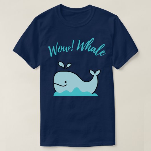 Wow walvis t-shirt (Design voorkant)