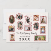 Wow wat een jaar | Familie Fotogalerij Muur Feestdagenkaart (Voorkant)