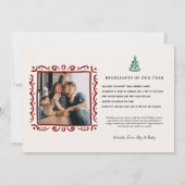 Wow wat een jaar | Familie Fotogalerij Muur Feestdagenkaart (Achterkant)