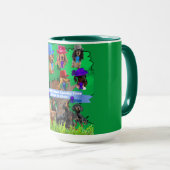 Wow Weenie Family Tree 2 Tone Coffee Mok (Voorkant rechts)