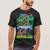 Wow Weenie Family Tree Zwart Tee Shirt Mannen / Vr (Voorkant)