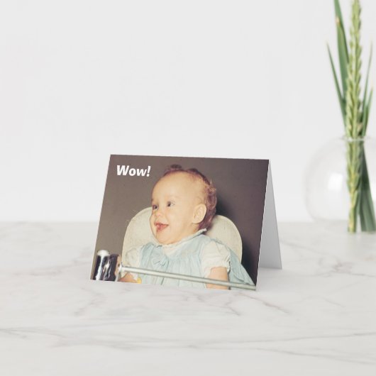 Wow, weer een verjaardag kaart (Voorkant)