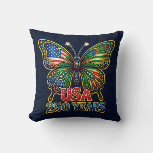 WOW! Wings of Freedom Vlinder USA 250 Jaar Kussen