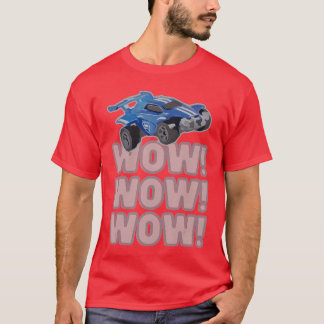 Wow Wow Wow Rocket Voetbalspel cadeau T-shirt