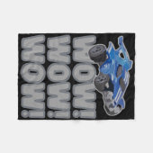 Wow! Wow! Wow! Rocket Voetbalspel  Fleece Deken (Voorkant (Horizontaal))