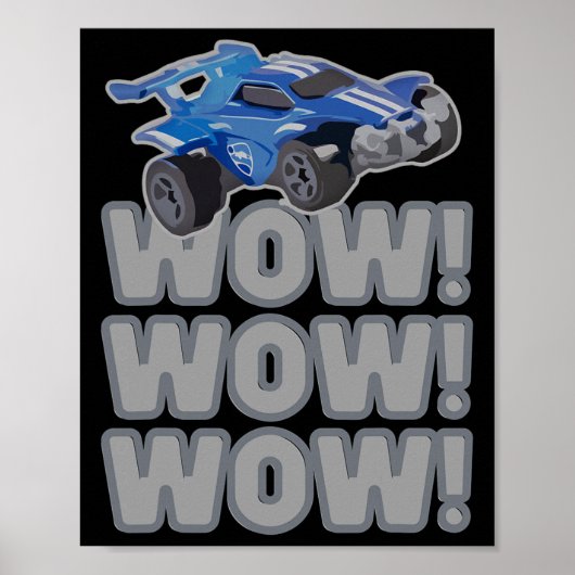 Wow! Wow! Wow! Rocket Voetbalspel Poster (Voorkant)