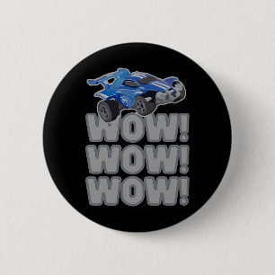 Wow! Wow! Wow! Rocket Voetbalspel Ronde Button 5,7 Cm