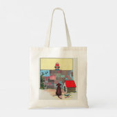 Wow-wow-wow! Wiens hond bent u? kinderrijmpje Tote Bag (Achterkant)