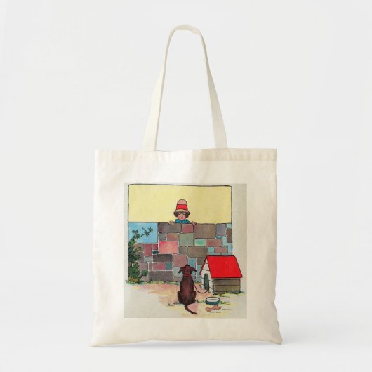 Wow-wow-wow! Wiens hond bent u? kinderrijmpje Tote Bag (Voorkant)