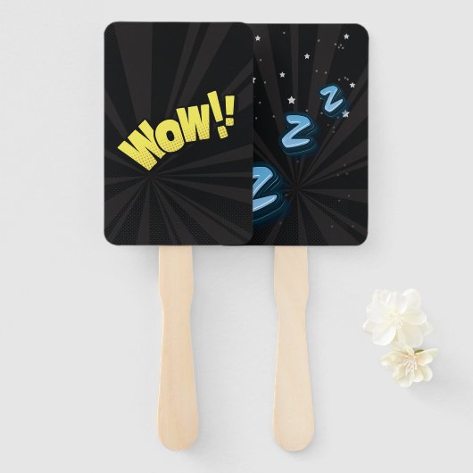wow zzzz handwaaier (Voorkant en achterkant)