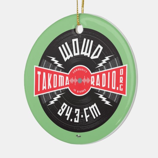 WOWD Bangham Logo Keramisch Ornament (Links)