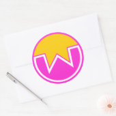 wownero ronde sticker (Envelop)
