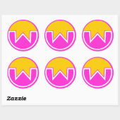 wownero ronde sticker (Vel)