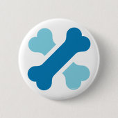 Wowoland Dog Bone Cross Logo in Button (Voorkant)