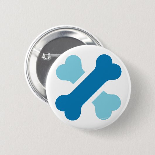 Wowoland Dog Bone Cross Logo in Button (Voorkant /achterkant)
