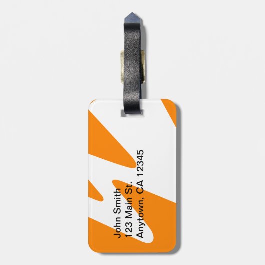 Wowza Bagagelabel (Achterkant verticaal)