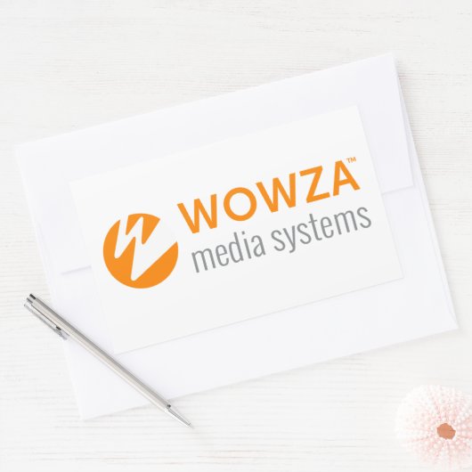 Wowza Rechthoekige Sticker (Envelop)