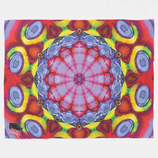 Wowzer Kaleidoscope Fleece Blanket Deken (Voorkant (Horizontaal))