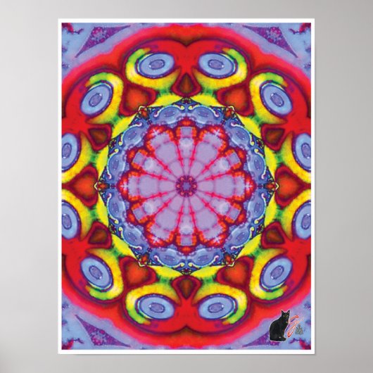 Wowzer Kinetic Collage Kaleidoscope Poster (Voorkant)