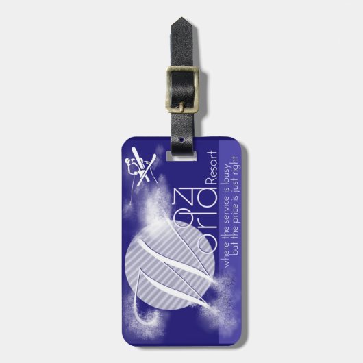 Woz World Resort Bagagelabel (Voorkant verticaal)