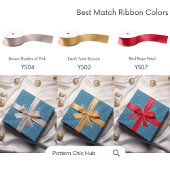 WP08 Sneeuwvlok Kerst Blauw Modern Elegant Cadeaupapier