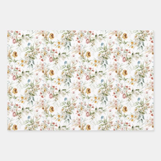 WP | 1600s Nederlandse Stilleven Bloemenkunst, 19x Inpakpapier Vel (Voorkant)