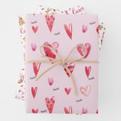 WP | 1 Naam op het bovenste blad, Schattige (3) Va Inpakpapier Vel (In situ)