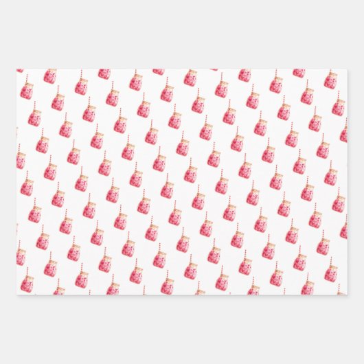 WP | 1 Naam Top Blad 3 Valentijnse  Wrapping Paper (Voorkant 2)