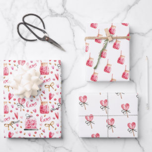WP   1 Naam Top Blad 3 Valentijnse  Wrapping Paper