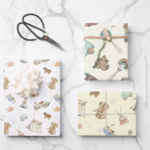 WP Boho   Namen op (2)  speelgoed Inpakpapier Vel