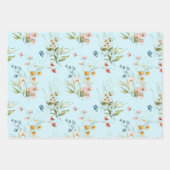 WP | Dutch Stilleven Bloemen op Bord Blauw Inpakpapier Vel (Voorkant 2)