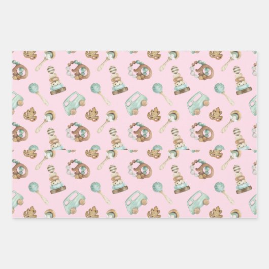 WP | Kleinere Print  Speelgoed inpakpapier (Voorkant 3)