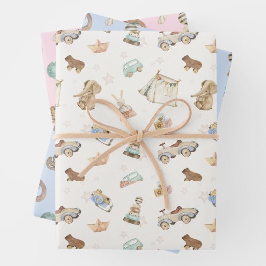 WP | Kleinere Print  Speelgoed inpakpapier (In situ)