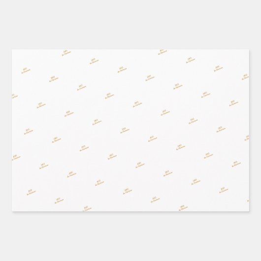 WP | Naam (3) Zwart Goud 19x29 Inpakpapier (Voorkant 2)