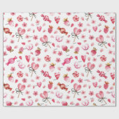 WP | Naam, Snoep & Harten 30-in door 6ft Valentijn Cadeaupapier (Vlak)