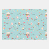 WP-namen | 3-vellen 19x29 Paaspatronen Inpakpapier Vel (Voorkant 2)