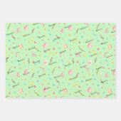 WP-namen | 3-vellen 19x29 Paaspatronen Inpakpapier Vel (Voorkant)