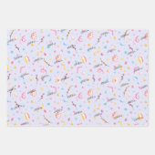 WP-namen | 3-vellen Kleurrijke 19x29 Paaspatronen Inpakpapier Vel (Voorkant)