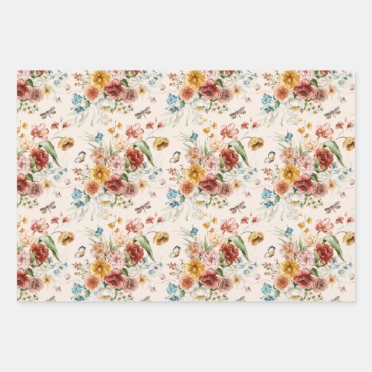 WP | SM Print Nederlands Stilleven Bloemen 19x29 ( Inpakpapier Vel (Voorkant 2)