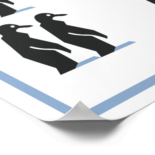 WPA 6+8-pinguïns! Poster (Hoek)