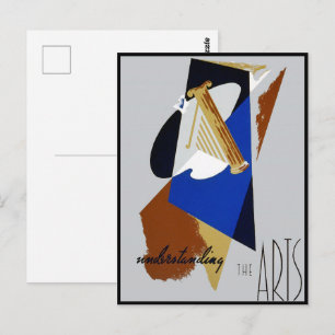 WPA Abstract Begrijpend de Kunsten Briefkaart