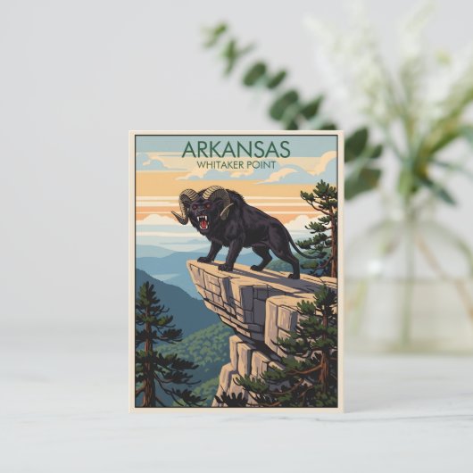 WPA Arkansas Whitaker Point Briefkaart (Staand voorkant)