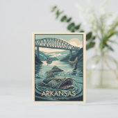 WPA Arkansas White River Briefkaart (Staand voorkant)