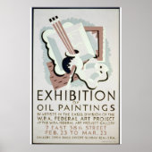  WPA Art Exhibition c. 1930-1950 Poster (Voorkant)