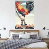 WPA art themed Paris poster Canvas Afdruk (Insitu (Slaapkamer))