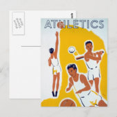  WPA Athletics Basketball Baseball Briefkaart (Voorkant / Achterkant)