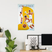 WPA Athletics Basketball Baseball Poster (Thuiskantoor)