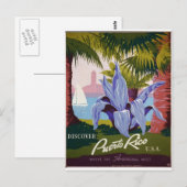 WPA - bezoek Puerto Rico Briefkaart (Voorkant / Achterkant)