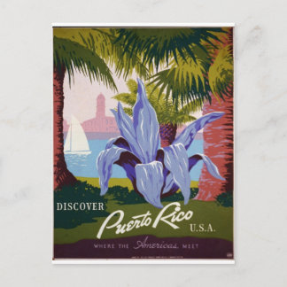 WPA - bezoek Puerto Rico Briefkaart